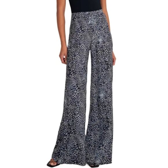 Favorite Daughter The Friday Pant High Waist Wide Leg statement Pants Cheetah 4 - Picture 2 of 15